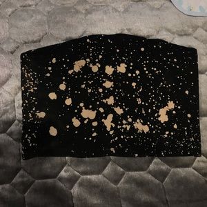 Custom bleach tie dye tube top